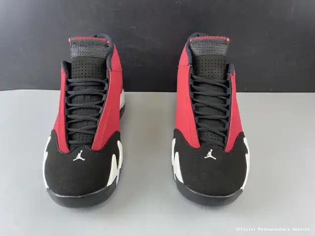 Official Maikesneakers RETRO 487471-006 TORO RED JORDAN 14 AIR GYM 0405